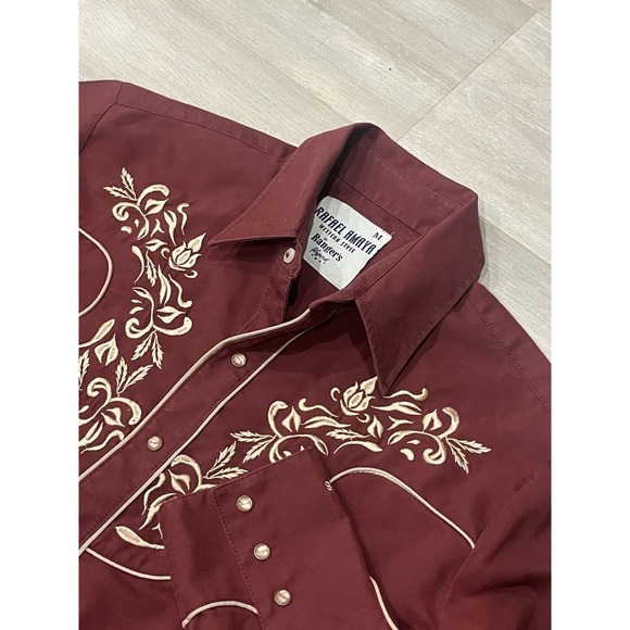 Men's Rafael Amaya Western Style Rangers Button Up Long-Sleeve Shirt M - Picture 1 of 6